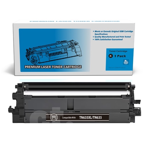 [162100126766] [With Chip] Brother TN635XL TN-635XL TN635 TN-635 Compatible Black High Yield Toner Cartridge  - 1 Pack