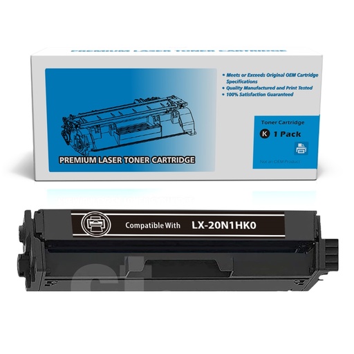 [162180127554] [With Chip] Lexmark 20N10K0 Compatible Black Standard Yield Toner Cartridge - 1 Pack