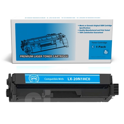 [162180228183] [With Chip] Lexmark 20N1HC0 Compatible Cyan High Yield Toner Cartridge - 1 Pack