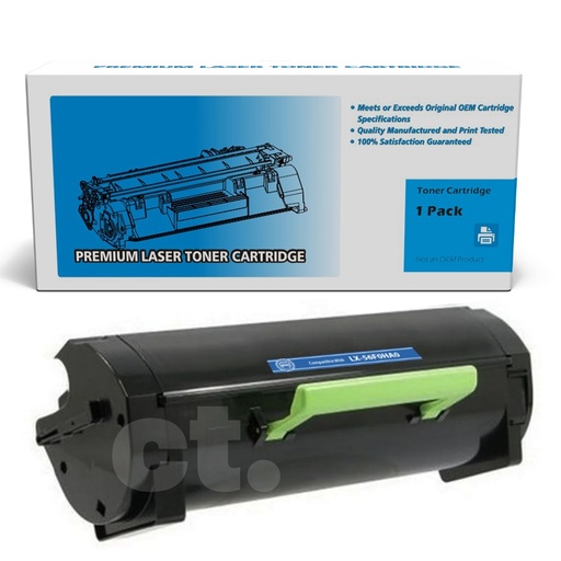 [162180128216] [With Chip] Lexmark 56F0HA0 Compatible Black High Yield Toner Cartridge - 1 Pack