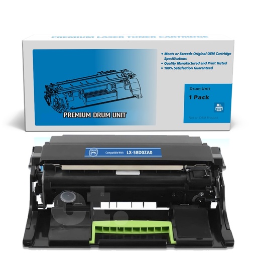 [163180128251] [With Chip] Lexmark 58D0ZA0 MS821 Remanufactured Black Standard Yield Drum Imaging Unit - 1 Pack