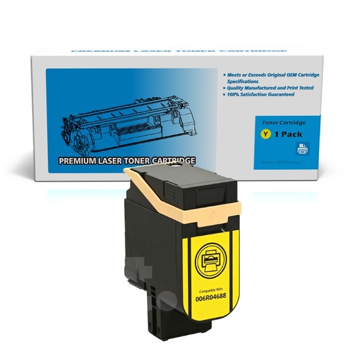 [162250427508] [With Chip] Xerox 006R04688 (C410 C415) Compatible Yellow High Yield Toner Cartridge - 1 Pack